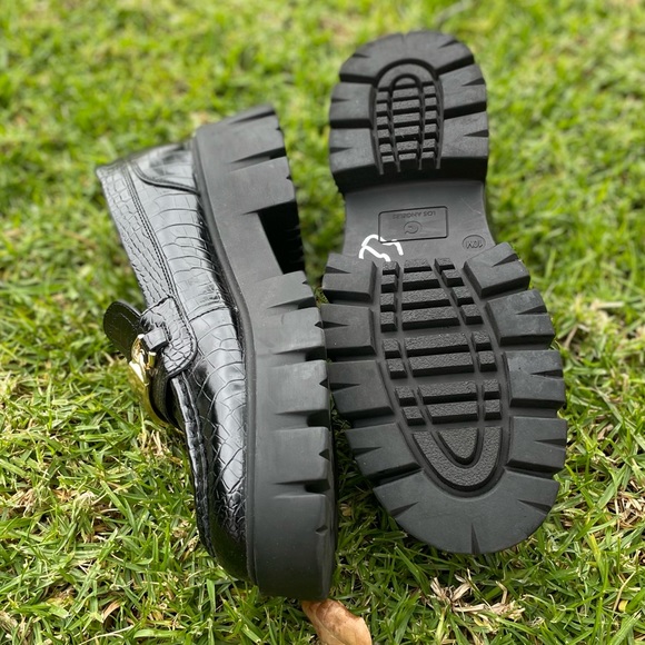 🌸GBG Los Angeles, Size 10, Black, NWOT - Collie Chunky Loafers - Picture 4 of 6